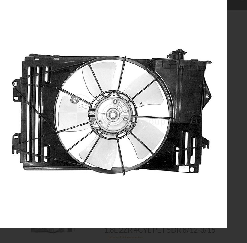 NEW COMPLETE RADIATOR FAN FOR TOYOTA COROLLA 10/01-3/07 1.8L 1ZZFE & 2ZZGE 4CYL