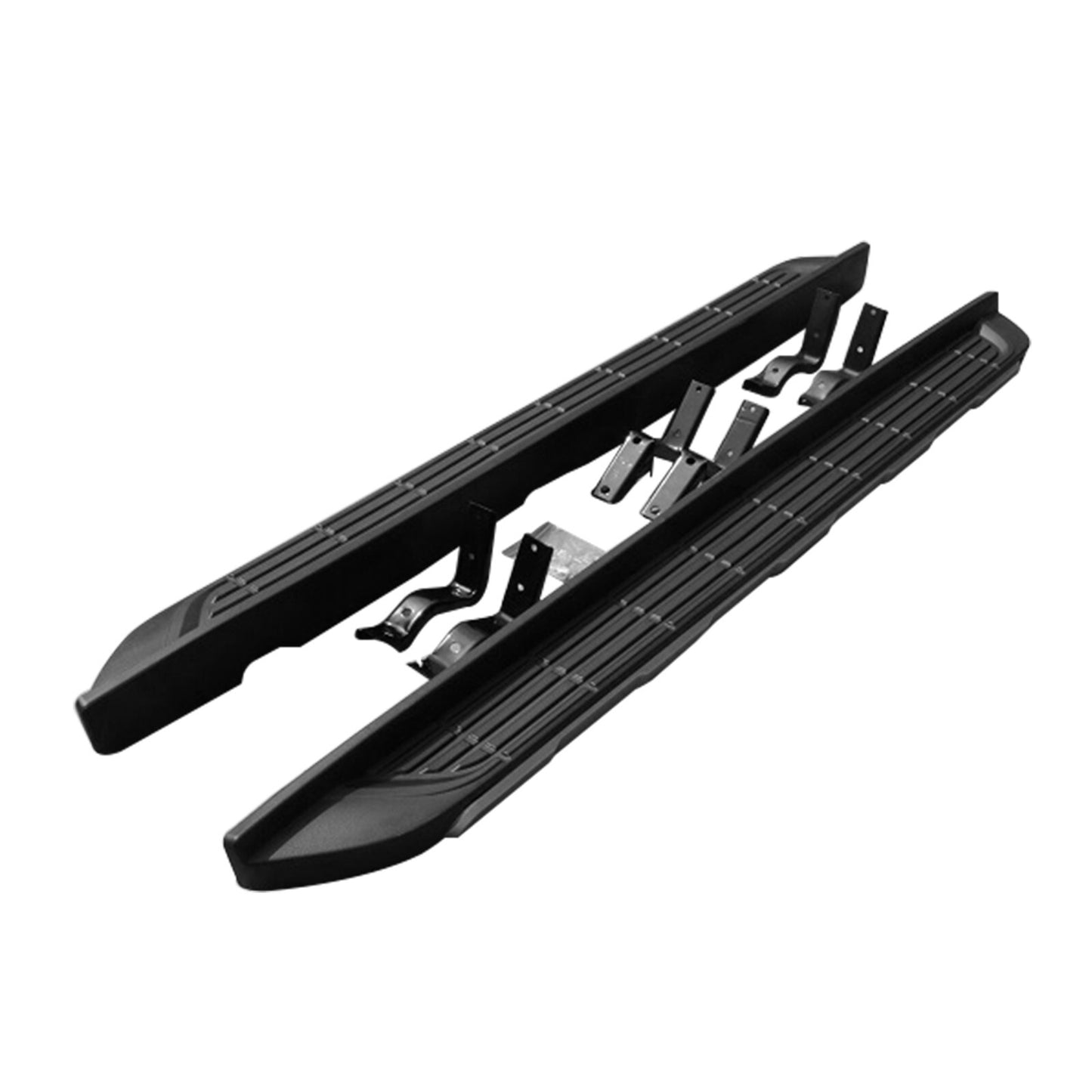NEW BLACK Side Step SET For Ford Ranger PX-1-2 XL XLT XLS Dual Cab 2012-2018