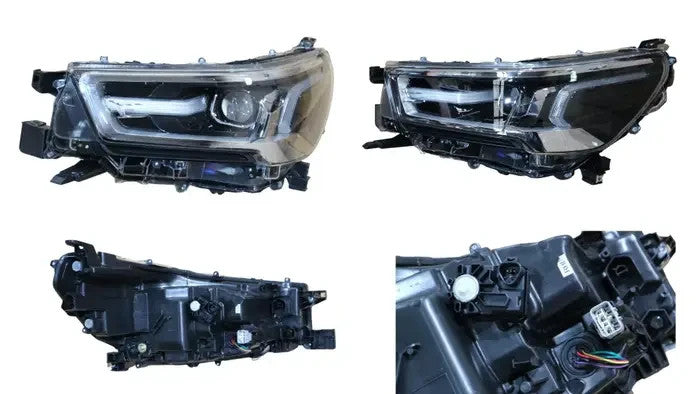 NEW LEFT LED HEADLIGHT FOR TOYOTA HILUX 05/2020-ON INSIDE CHROME SURROUND TYPE