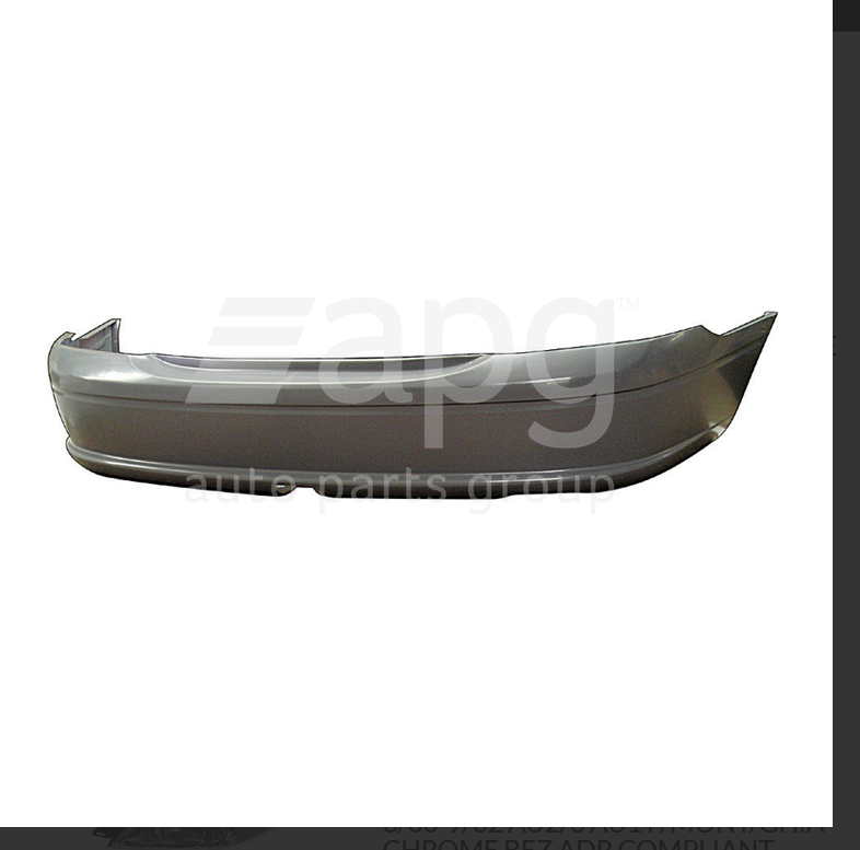 NEW REAR BAR COVER BUMPER BAR SUIT FORD AU SERIES-1 SEDAN 9/98-9/02