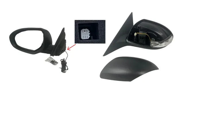 NEW LEFT DOOR MIRROR FOR MAZDA-6 GJ 11/2012-3/2018 LIGHT+HEATED WITHOUT FOLD 6-P