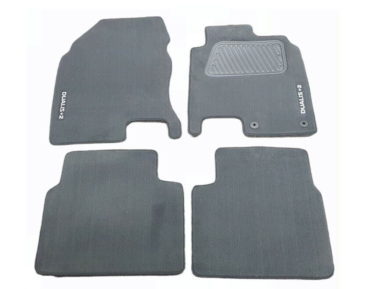 GENUINE FRONT & REAR FLOOR MAT CARPET SET FOR NISSAN DUALIS +2