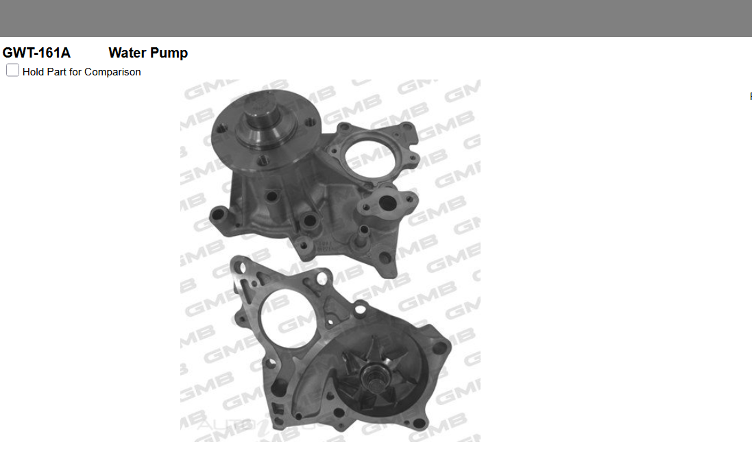 GENUINE GMB WATER PUMP+GASKET+SILICONE FOR Toyota Hilux 2.8L D-4D (GUN136)