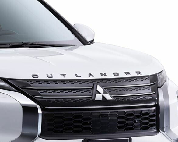 New genuine bonnet badge decal FOR Mitsubishi Outlander ZM 2022 -ON BLACK