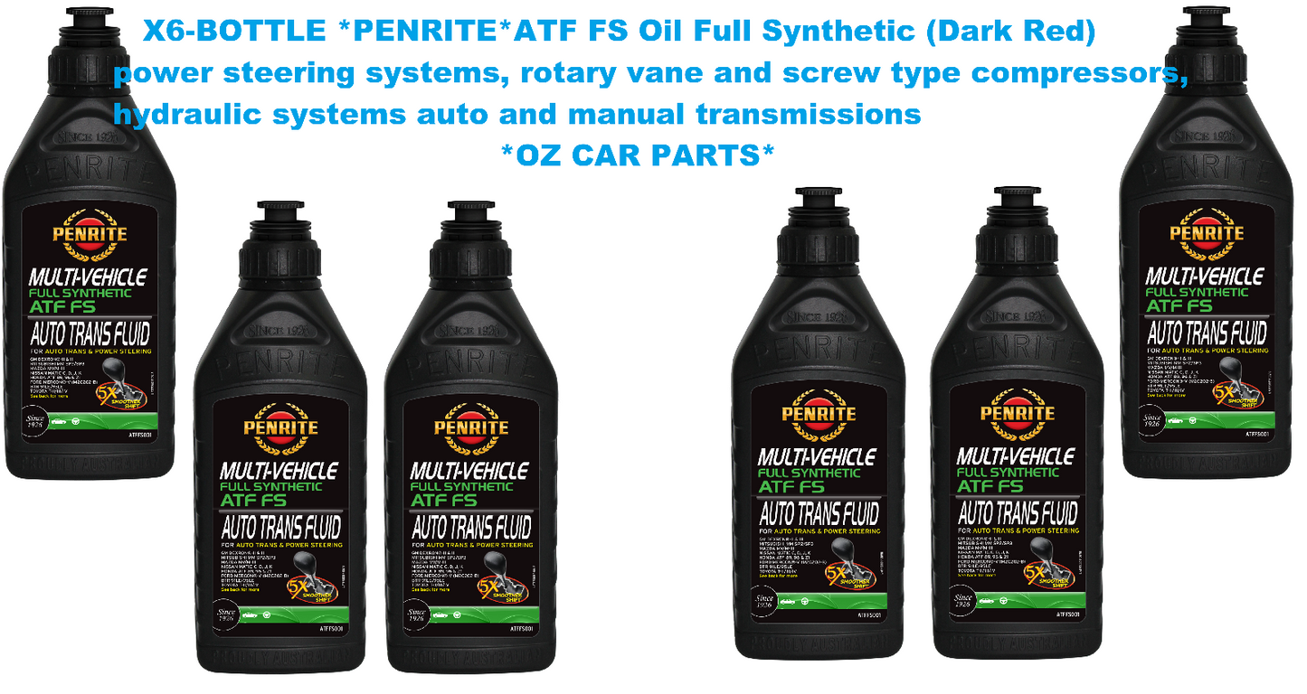 6-L-Automatic Transmission Oil PENRITE ATFFS001 ATF FS Full Synthetic (Dark Red)