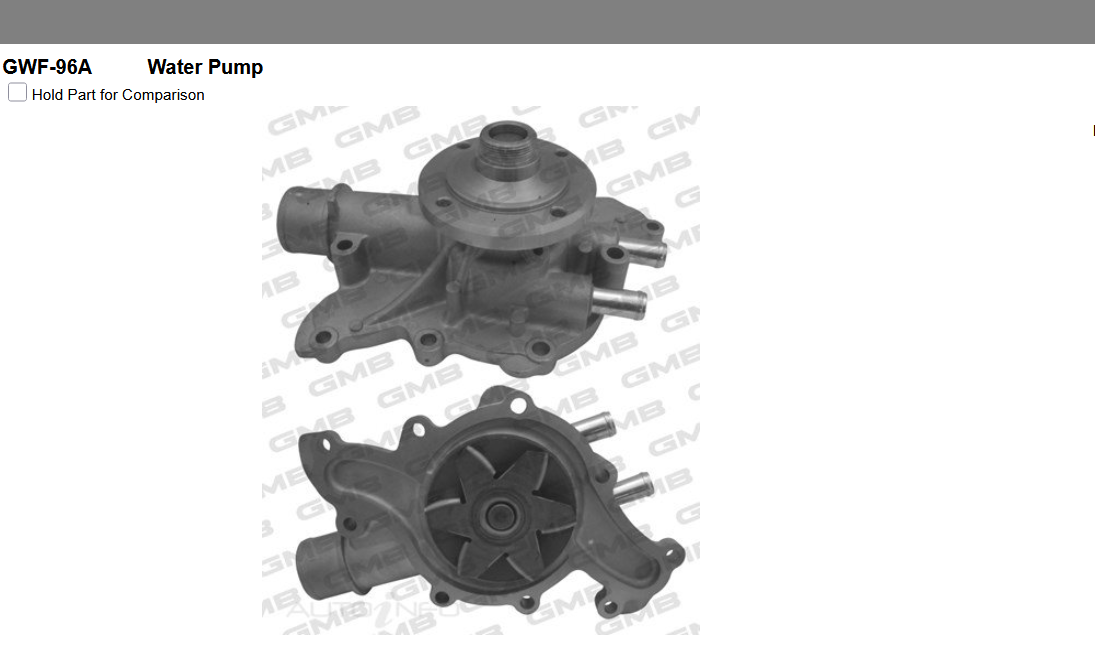 GENUINE GMB WATER PUMP+GASKET+SILICONE FOR Ford Fairlane V8 5.0L AU MPFi V8