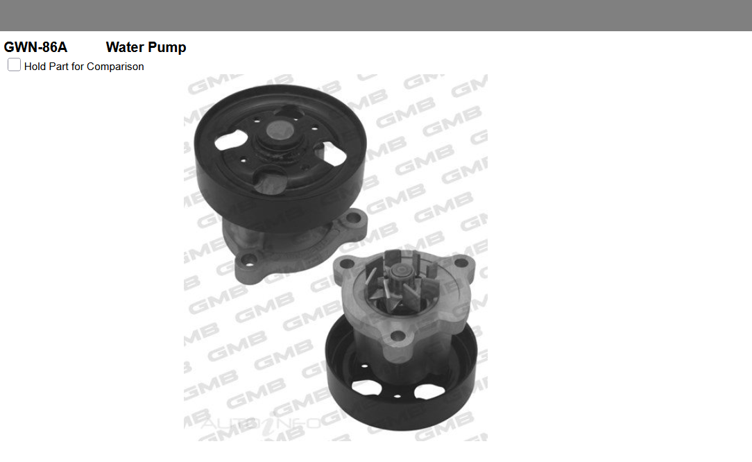 GENUINE GMB WATER PUMP+GASKET+SILICONE FOR Nissan Elgrand 2.5L E5,E52 AWD ( E5 )