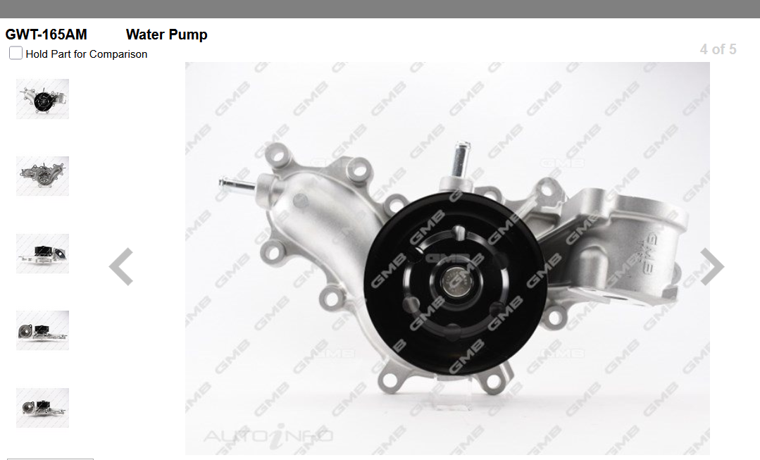 GENUINE GMB WATER PUMP+GASKET+SILICONE FOR Lexus LX 4.5L J200 450d (VDJ201)