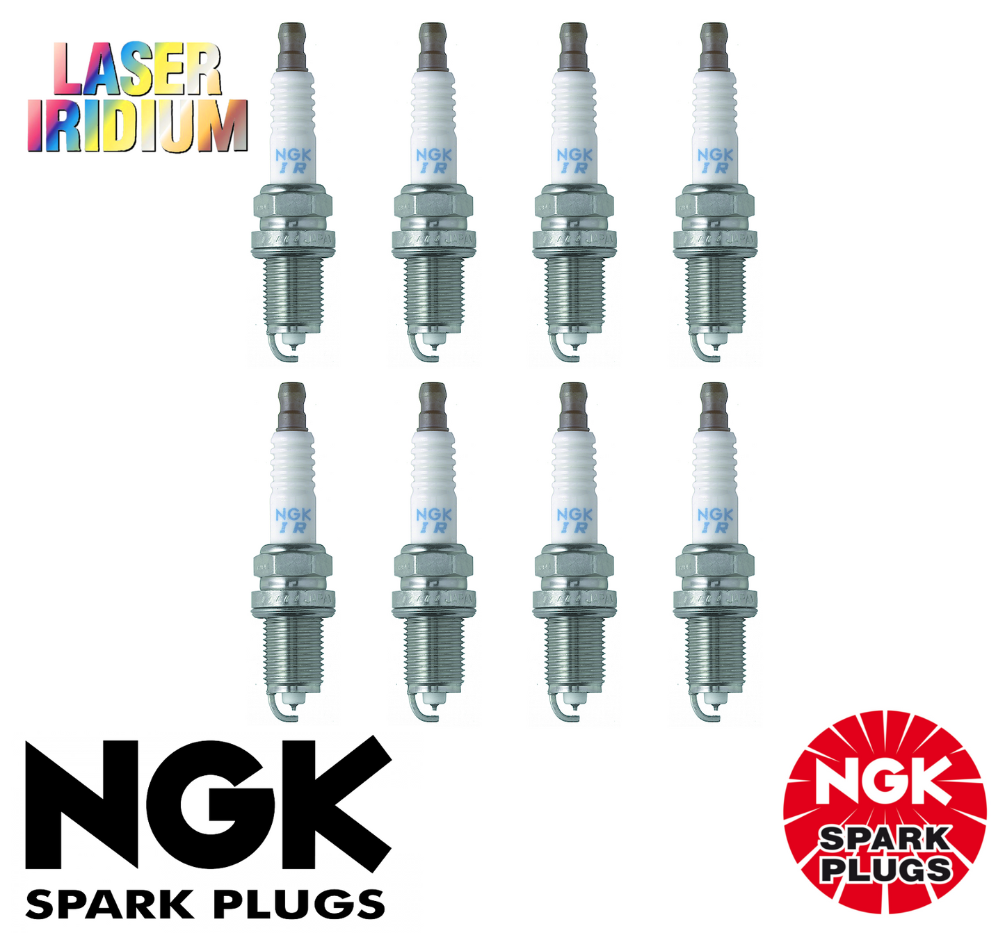 8x LASER IRIDIUM NGK SPARK PLUG SET FOR Lexus LX470 UZJ100R 4.7L V8 (2UZ-FE)
