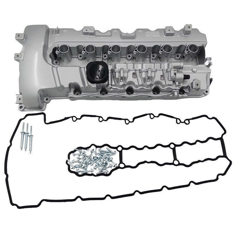 Aluminium Engine Valve ROCKER Cover & Gasket SET For BMW 1 3 7 Series Z4 X6 3.0L