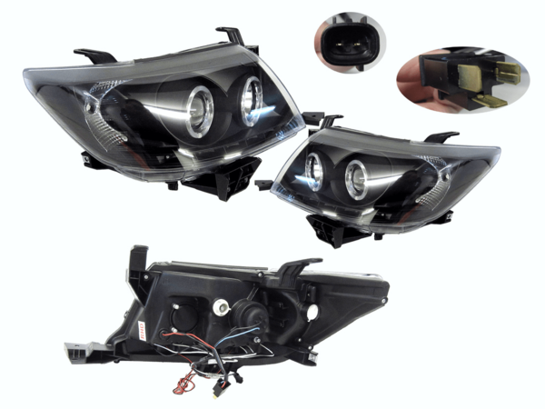 NEW PAIR LED HEADLIGHT SET FOR TOYOTA HILUX TGN/KUN/GGN 09/2011-06/2015 LED