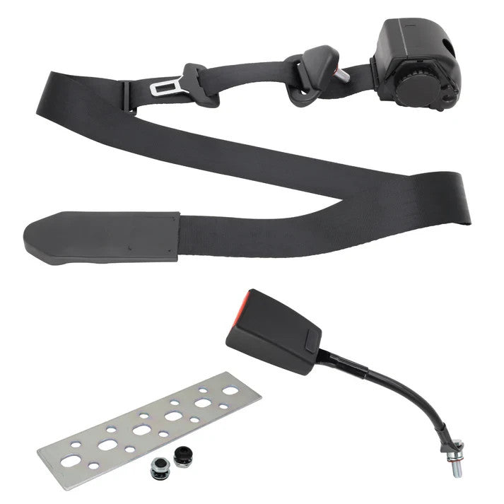 NEW RIGHT FRONT Seat Belt For Toyota LANDCRUISER 80 Series Floor Mount-Black