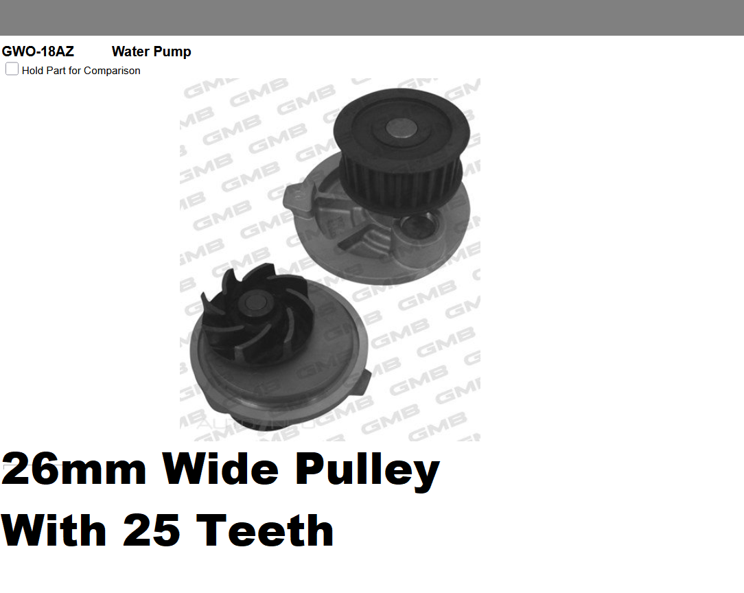 GENUINE GMB WATER PUMP+GASKET+SILICONE FOR Holden Captiva 2.4L CG Wagon