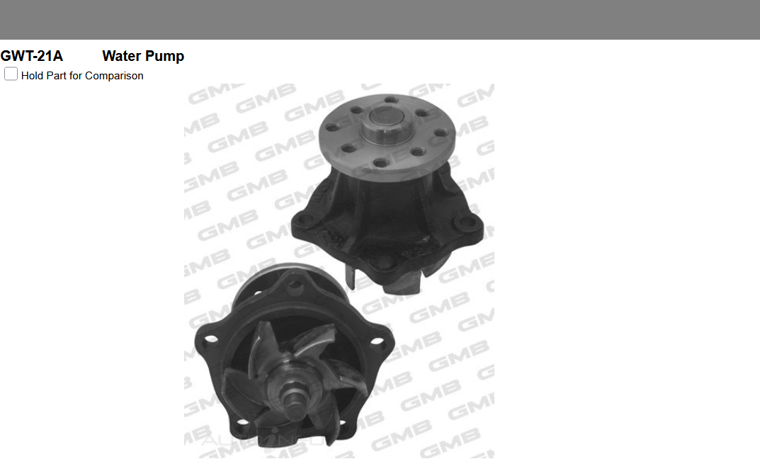 GENUINE GMB WATER PUMP+GASKET+SILICONE FOR TOYOTA LANDCRUISER HJ45R 3.6L 1975-