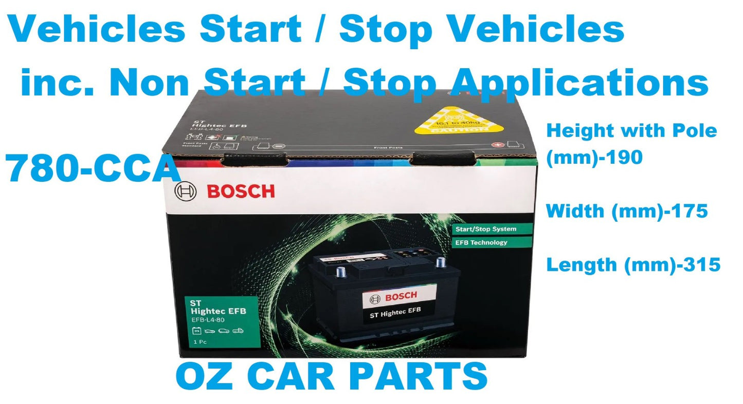 GENUINE EFB BOSCH BATTERY FOR ST HIGHTEC S4 EFB LN4-EFB 80AH 780-CCA