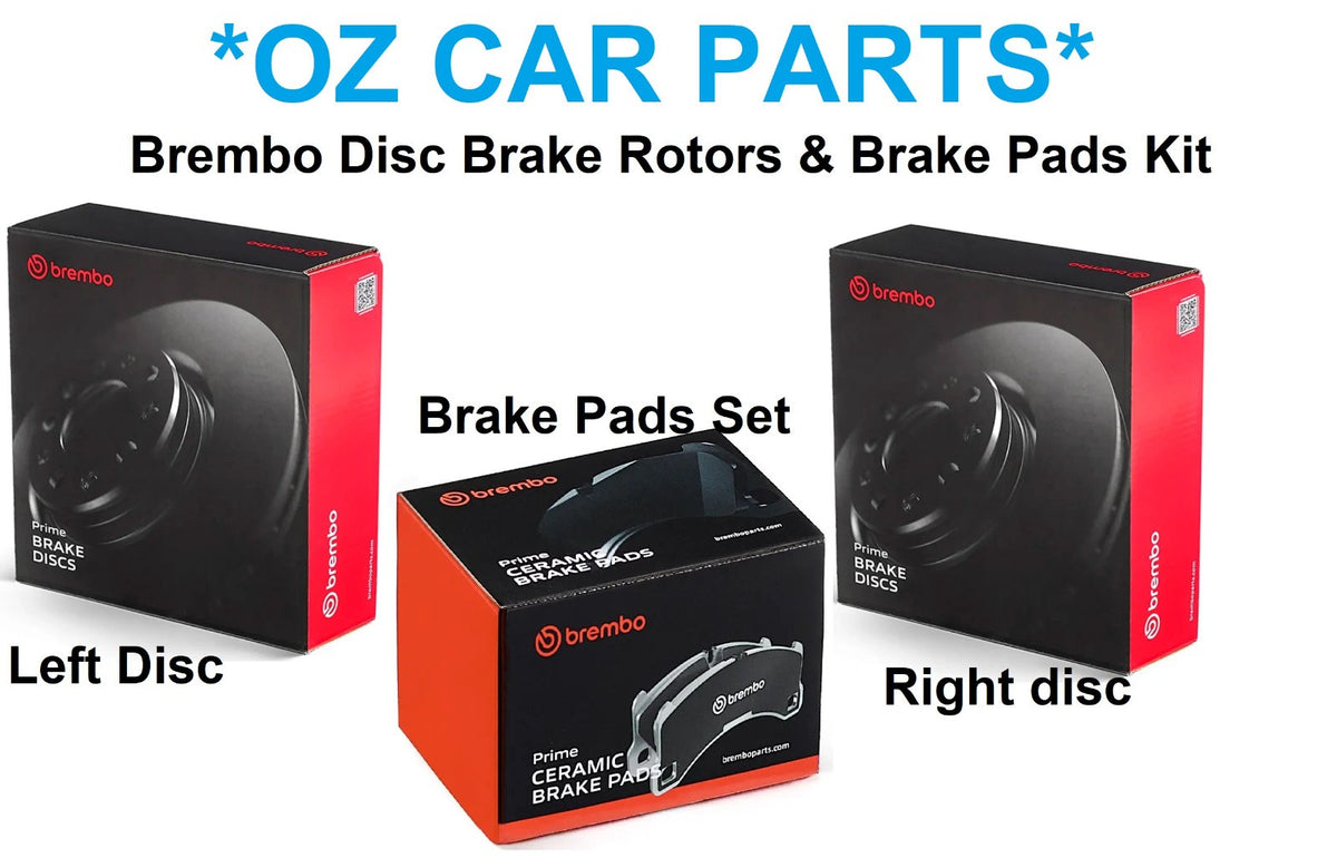 Brembo FRONT Disc & Brake Kit FOR Toyota Corolla ZZE122 2001-2007 1.8L