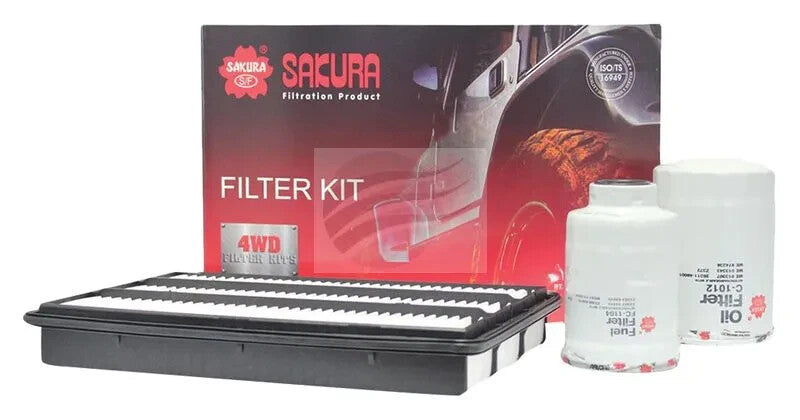 SERVICE FILTER KIT OIL AIR FUEL FOR MITSUBISHI PAJERO NS NT NW