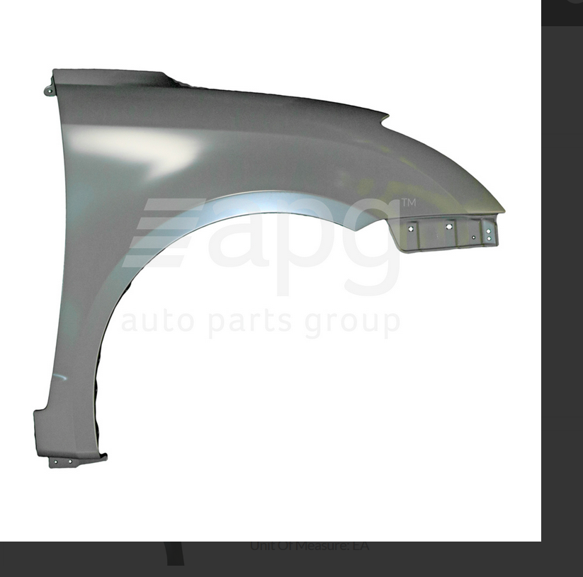GENUINE RIGHT FRONT GUARD FOR SUZUKI SWIFT 7/2007-2/2011 WITHOUT BLINKER TYPE