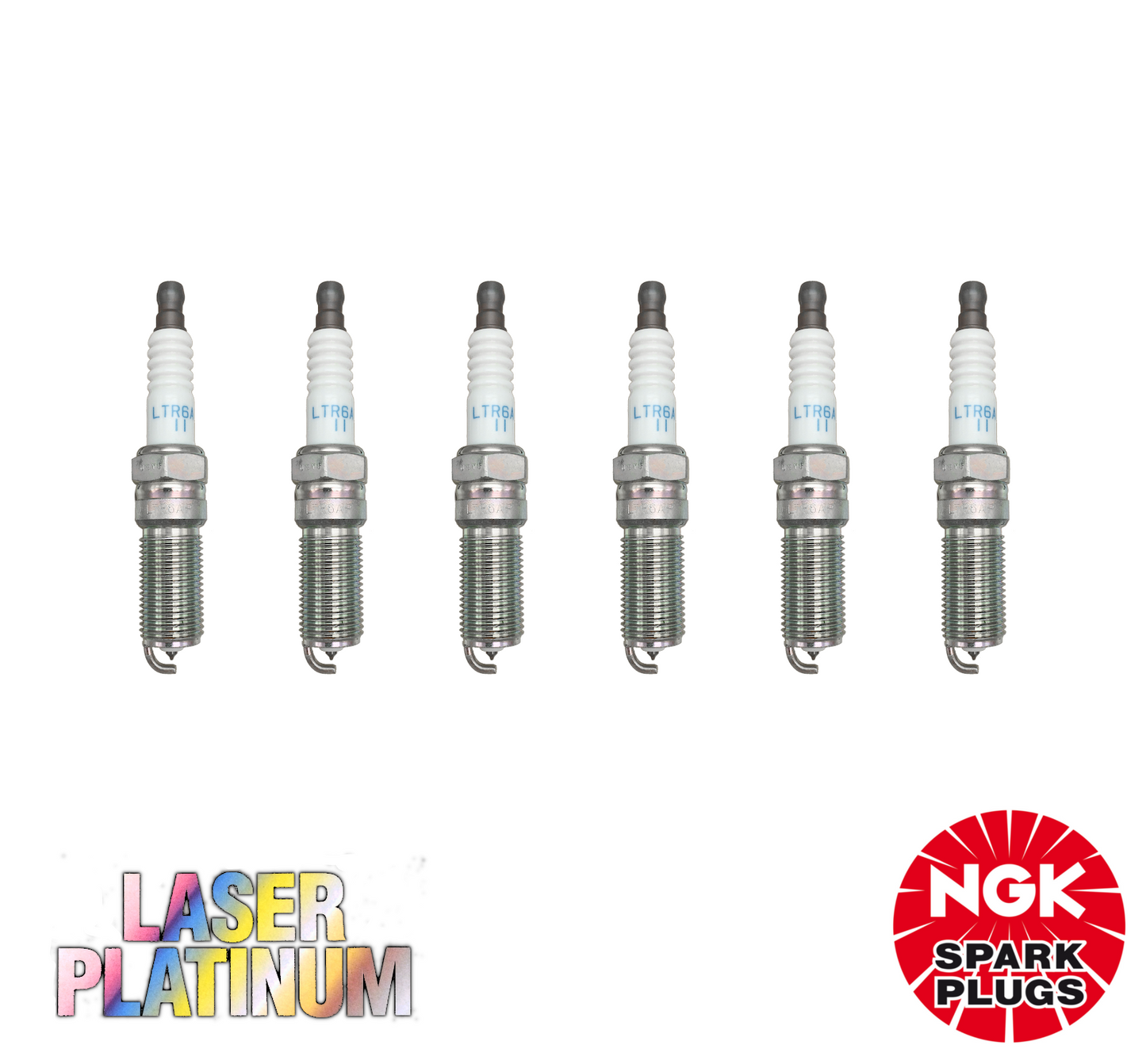 6 x LASER PLATINUM GENUINE NGK SPARK PLUG SET FOR HOLDEN COMMODORE VZ V6 SV6