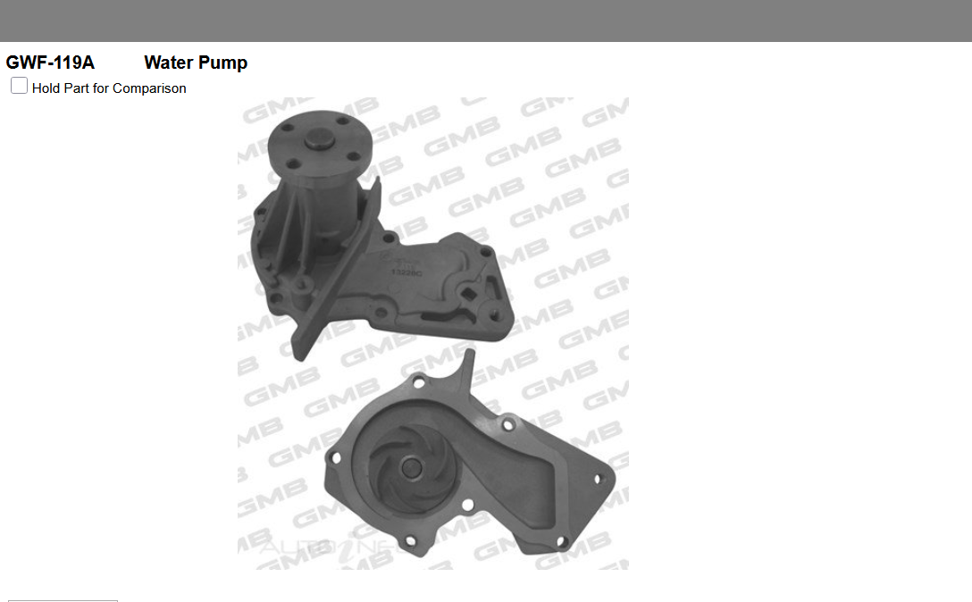GENUINE GMB WATER PUMP+GASKET+SILICONE FOR Ford Kuga 1.6L TF EcoBoost