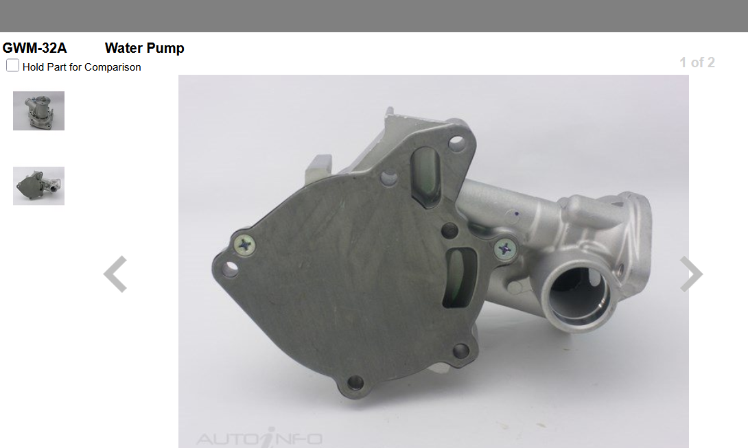 GENUINE GMB WATER PUMP+GASKET+SILICONE FOR Mitsubishi L200 Express 2.3 MA,MB,MC,