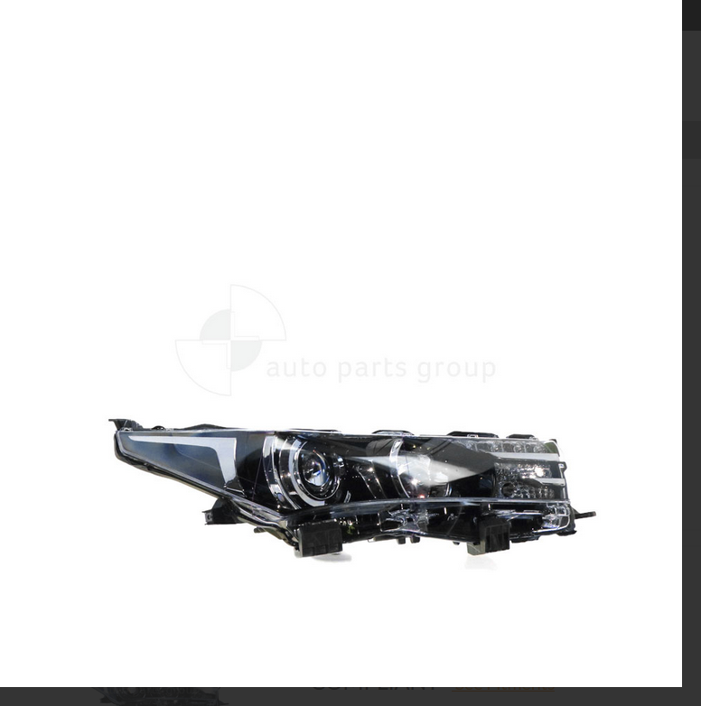 GENUINE RIGHT HEADLIGHT FOR TOYOTA COROLLA ZRE172R 12/13-11/16 ZR LED TYPE SEDAN