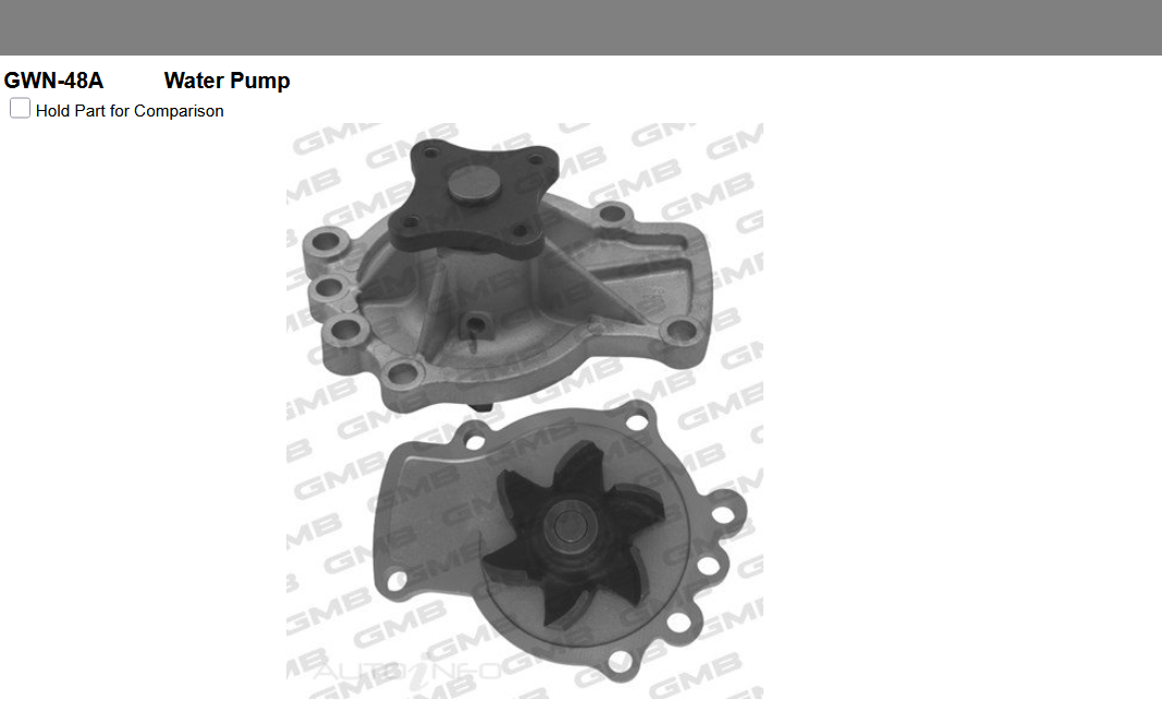 GENUINE GMB WATER PUMP+GASKET+SILICONE FOR Nissan Pulsar N-14 2.0L N14