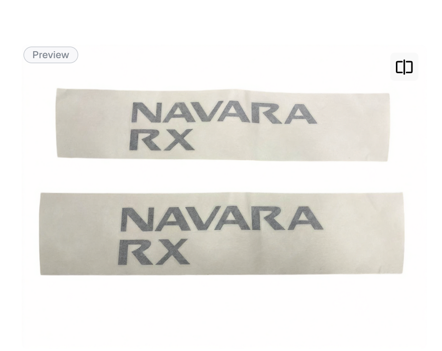GENUINE SIDE DECAL EMBLEM BADGE FOR Nissan Navara RX