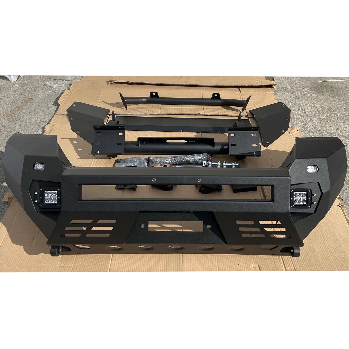 BLACK STEEL BULL BAR FOR Toyota Hilux 2021-ON