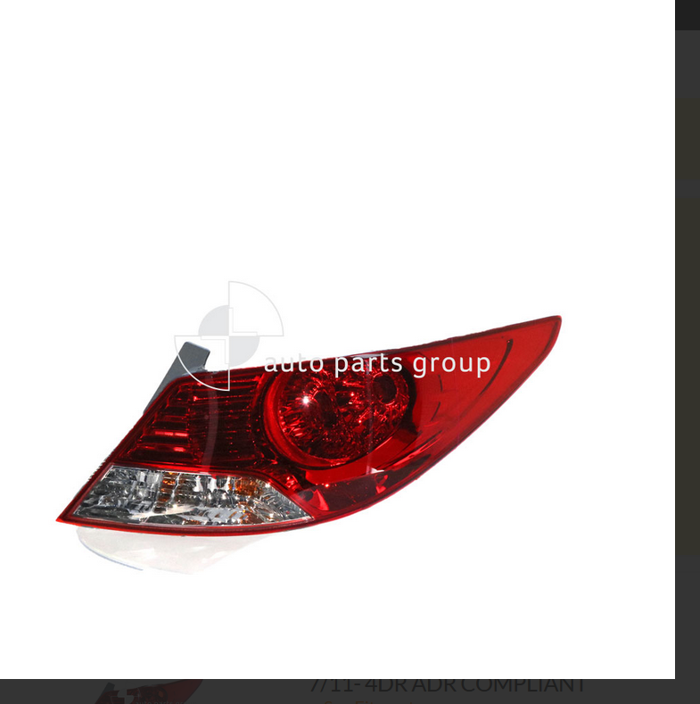 GENUINE RIGHT TAIL LIGHT LAMP FOR Hyundai Accent 7/2011-10/2013 Premium SEDAN