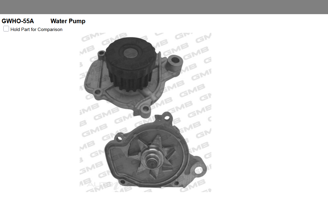 GENUINE GMB WATER PUMP+GASKET+SILICONE FOR Honda Civic 1.3L ES,ET IMA (ED9, ES9)