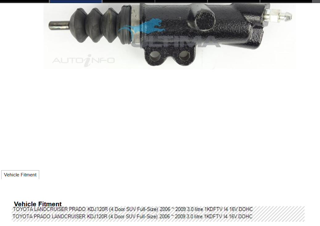 NEW CLUTCH SLAVE CYLINDER FOR TOYOTA LANDCRUISER PRADO KDJ120-R 3.0L 2006-2009