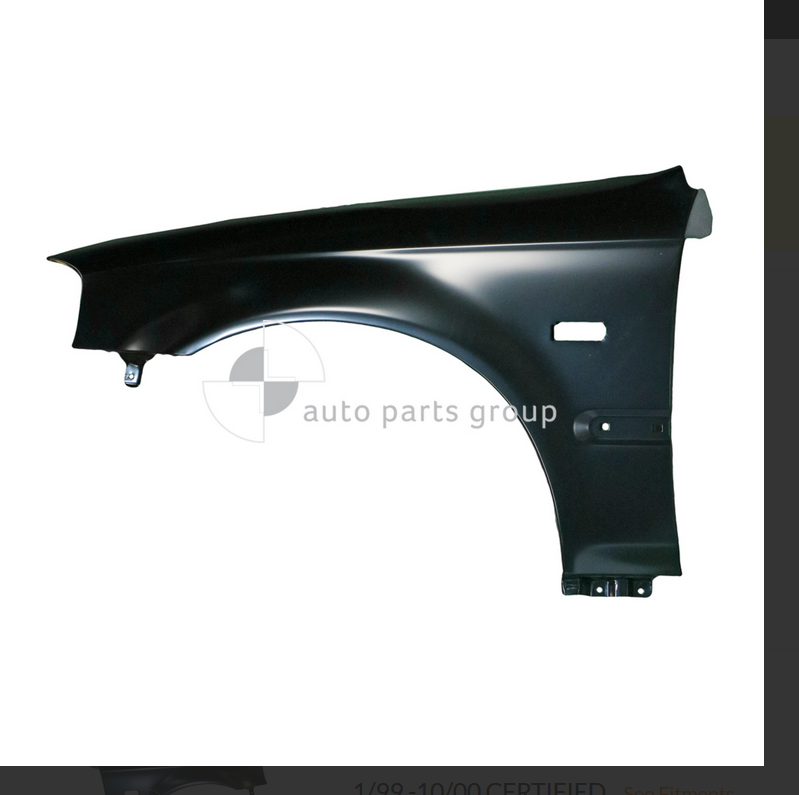 NEW PASSENGER LEFT GUARD FENDER FOR Honda Civic 1/1999 -10/2000