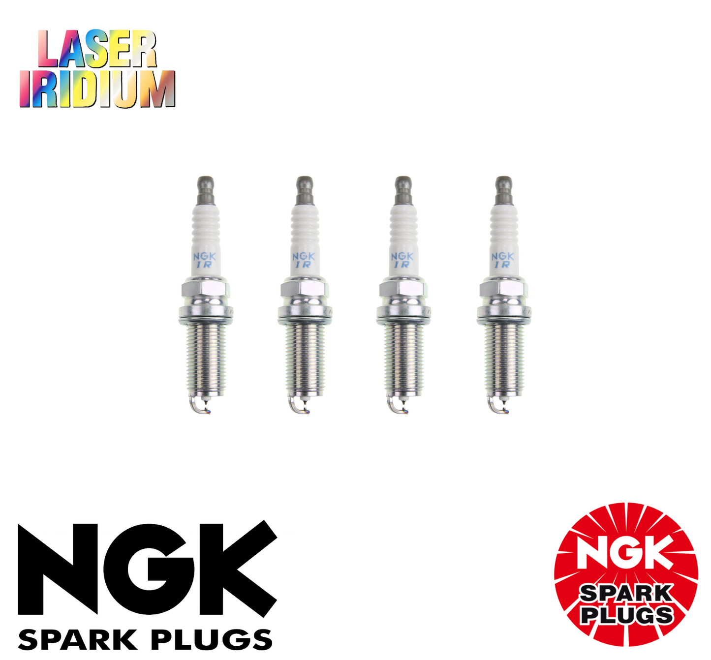 4x LASER IRIDIUM NGK SPARK PLUG SET FOR Lexus RX300 AGL20R 2.0L Turbo (8AR-FTS)