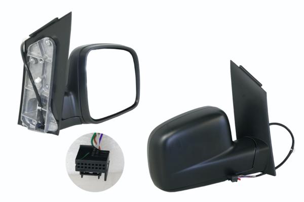 NEW RIGHT SIDE DOOR MIRROR FOR VOLKSWAGEN CADDY 2K/2KN 02/2005-02/2020 5-PIN