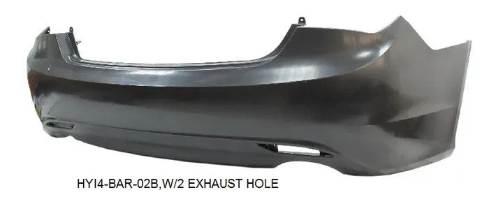 NEW REAR BAR BUMPER FOR HYUNDAI I45 YF 05/2010-2012 WITH 2 EXHAUST HOLE TYPE