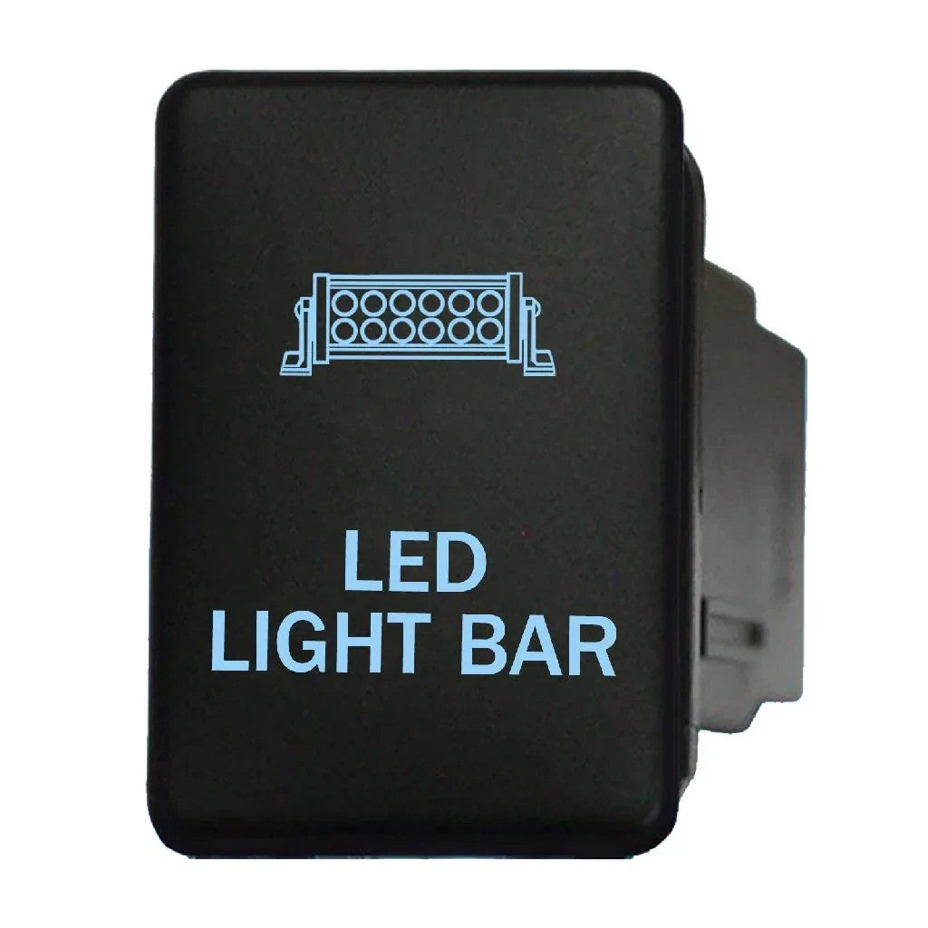 NEW HEAVY DUTY SWITCH PUSH BUTTON ON / OFF OE RPL 12V LED LIGHT BAR BLUE