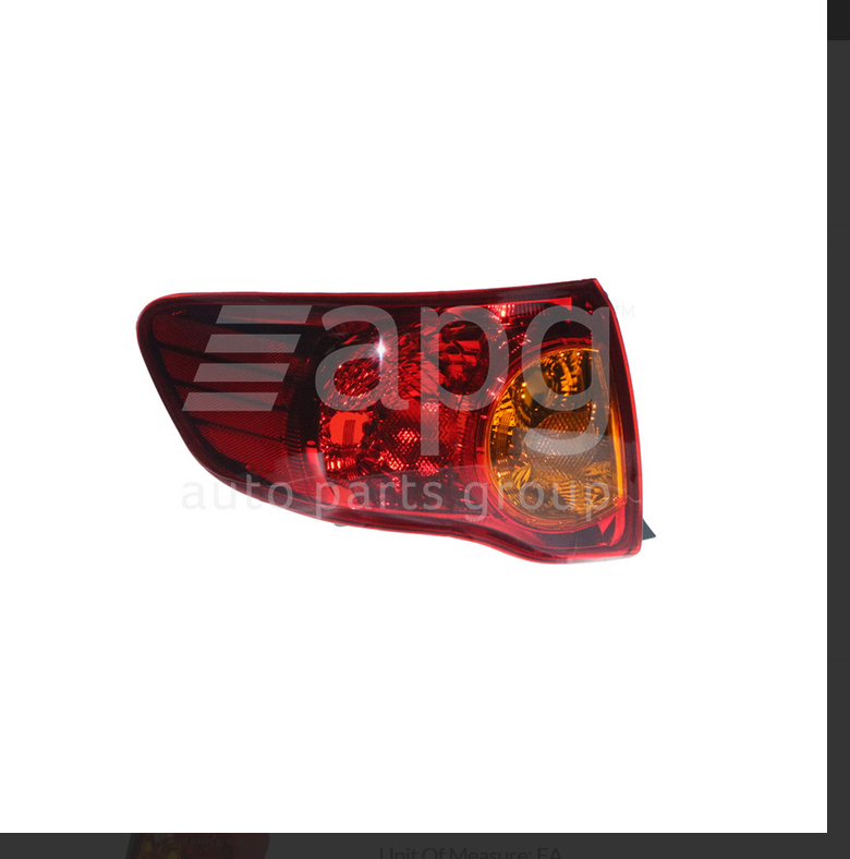 NEW LEFT TAIL LIGHT REAR LAMP FOR TOYOTA COROLLA ZRE152-R 3/2007-4/2010 SEDAN