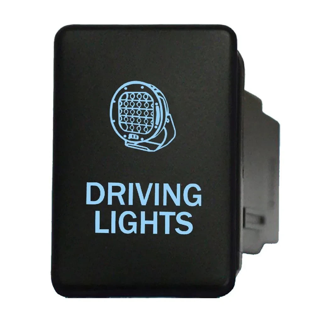 NEW HEAVY DUTY SWITCH PUSH BUTTON ON / OFF OE RPL 12V DRIVING LIGHTS BLUE