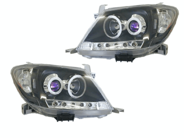 NEW PAIR HEADLIGHT SET FOR TOYOTA HILUX TGN/KUN/GGN 04/2005-08/2011 PROJECTOR