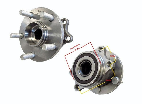 NEW RIGHT REAR Wheel HUB + BEARING FOR SUBARU FORESTER SH 01/2008 ~ 12/2012