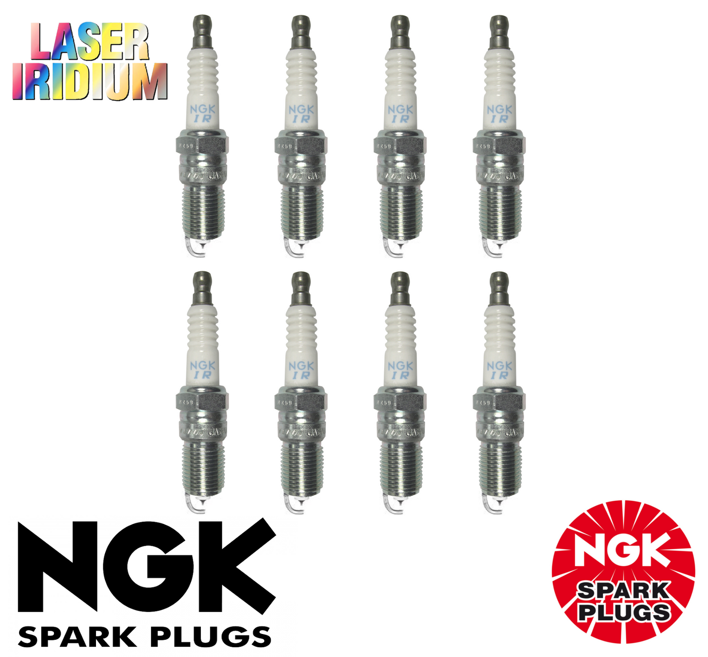 8x LASER IRIDIUM NGK SPARK PLUG SET FOR Ford Explorer UX 4.6L V8 (2ZA)