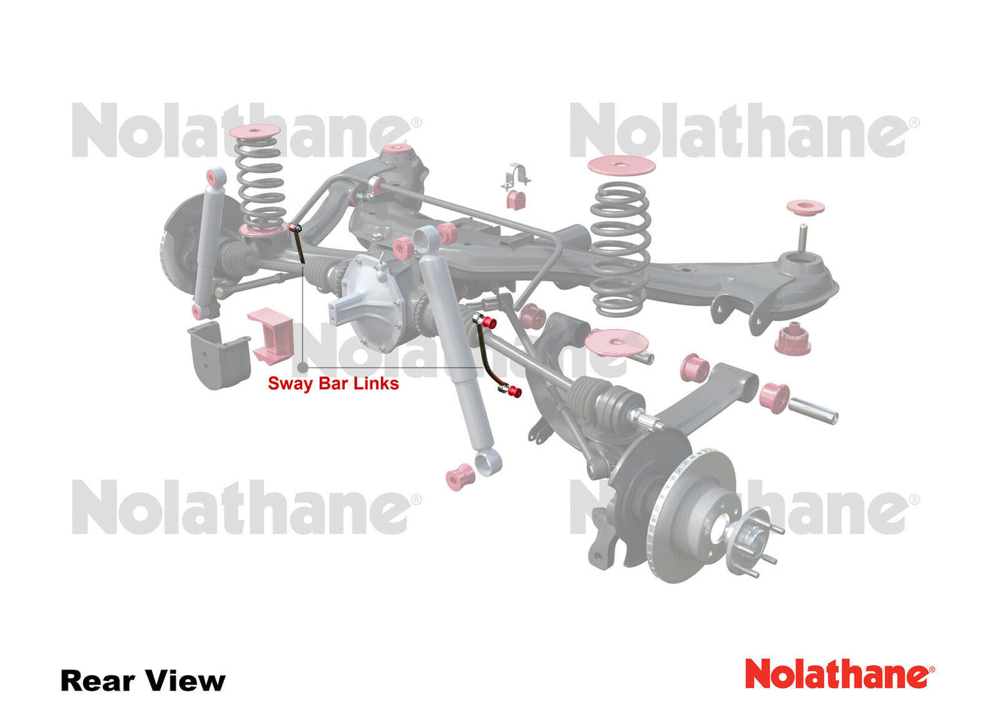 Rear Axle Sway Bar Link Assembly for Holden Commodore VT VX VY VZ