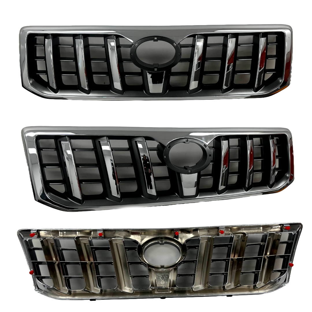 NEW FRONT GRILLE FOR TOYOTA PRADO J120 02/2003 ~ 09/2009 CHROME / BLACK