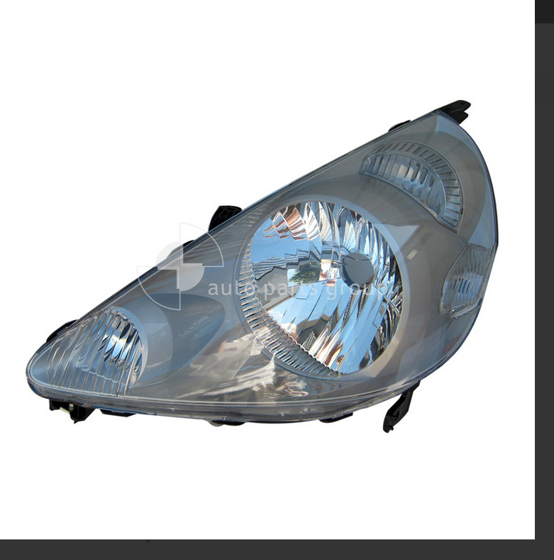 GENUINE LEFT HEADLIGHT FOR HONDA JAZZ GD HATCH 2004 to 2/2006 HALOGEN MANUAL ADJ