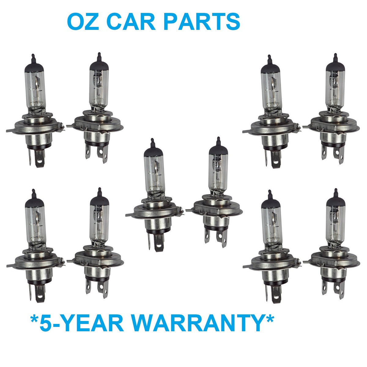 Halogen H4 12V 60W 55W P43t Headlights 4300k Standard Bulb Globe X10