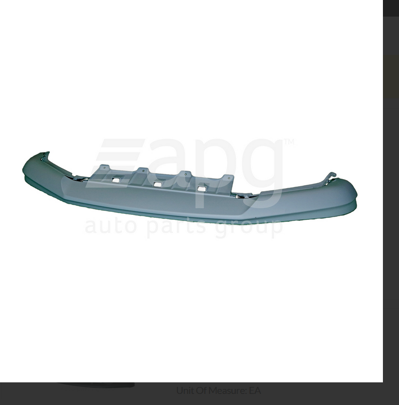 GENUINE FRONT BUMPER BAR MOULD APRON FOR Volkswagen Tiguan 5N 10/2014-7/2015