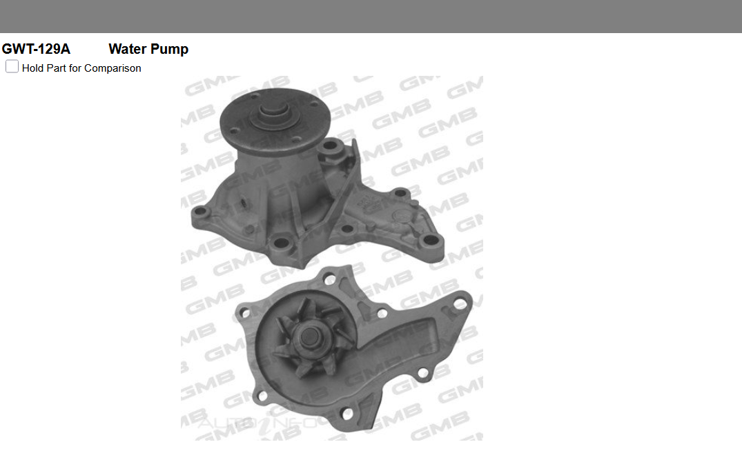 GENUINE GMB WATER PUMP+GASKET+SILICONE FOR Toyota Corolla 1.6 E100 i 20V (AE101)