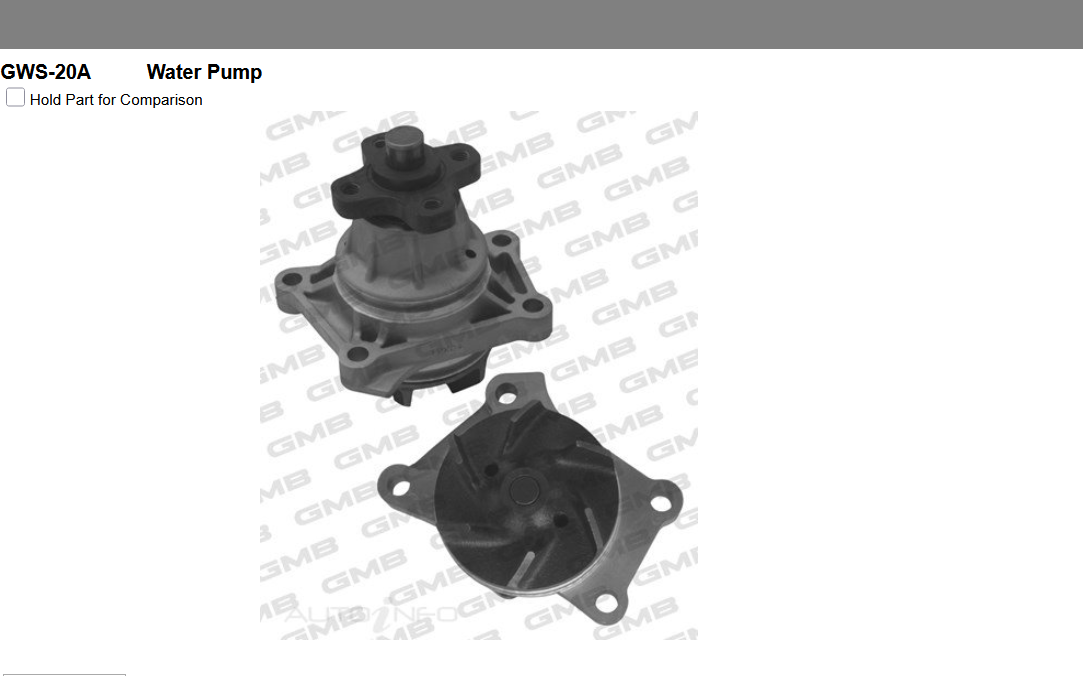 GENUINE GMB WATER PUMP+GASKET+SILICONE FOR Suzuki Alto 1.0L HA25,HA35 AMF310, GF