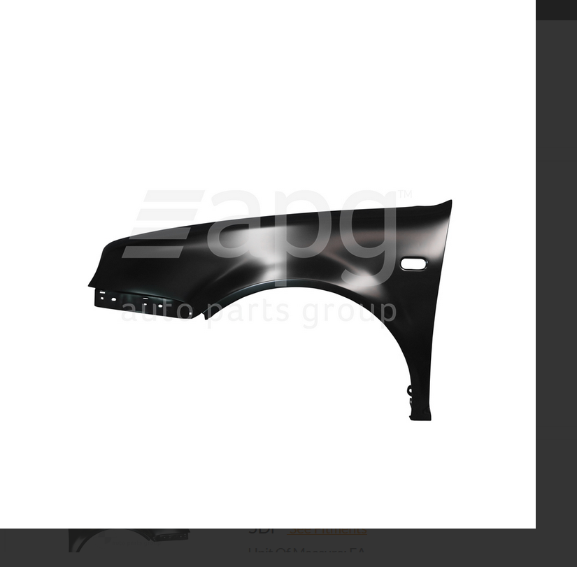 NEW PASSENGER LEFT FRONT GUARD FENDER FOR VW VOLKSWAGEN GOLF 1J 9/1998-6/2004